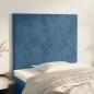 Preview: ARDEBO.de - Kopfteile 2 Stk. Dunkelblau 100x5x78/88 cm Samt