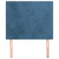 Preview: Kopfteile 2 Stk. Dunkelblau 100x5x78/88 cm Samt