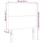 Preview: Kopfteile 2 Stk. Schwarz 90x5x78/88 cm Kunstleder