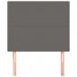 Preview: Kopfteile 2 Stk. Grau 90x5x78/88 cm Kunstleder