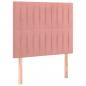 Preview: Kopfteile 2 Stk. Rosa 80x5x78/88 cm Samt
