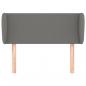 Preview: Kopfteil mit Ohren Dunkelgrau 83x23x78/88 cm Stoff