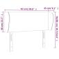 Preview: Kopfteil mit Ohren Dunkelgrau 93x23x78/88 cm Stoff