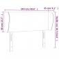 Preview: Kopfteil mit Ohren Creme 103x23x78/88 cm Stoff