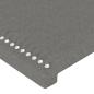 Preview: Kopfteil mit Ohren Dunkelgrau 147x23x78/88 cm Stoff