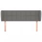 Preview: Kopfteil mit Ohren Dunkelgrau 147x23x78/88 cm Stoff
