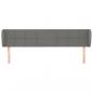 Preview: Kopfteil mit Ohren Dunkelgrau 163x23x78/88 cm Stoff