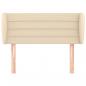 Preview: Kopfteil mit Ohren Creme 83x23x78/88 cm Stoff
