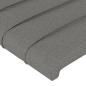 Preview: Kopfteil mit Ohren Dunkelgrau 103x23x78/88 cm Stoff