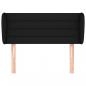 Preview: Kopfteil mit Ohren Schwarz 103x23x78/88 cm Stoff