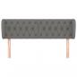 Preview: Kopfteil mit Ohren Dunkelgrau 163x23x78/88 cm Stoff