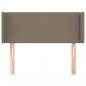 Preview: Kopfteil mit Ohren Taupe 103x16x78/88 cm Stoff