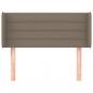 Preview: Kopfteil mit Ohren Taupe 93x16x78/88 cm Stoff