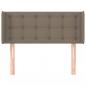 Preview: Kopfteil mit Ohren Taupe 103x16x78/88 cm Stoff