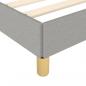 Preview: Bettgestell mit Kopfteil Hellgrau 180x200 cm Stoff