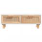 Preview: Couchtisch Weiß 80x40x30 cm Holzwerkstoff & Massivholz Kiefer