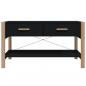 Preview: Couchtisch Schwarz 82x48x45 cm Holzwerkstoff