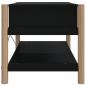 Preview: Couchtisch Schwarz 82x48x45 cm Holzwerkstoff