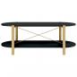 Preview: Couchtisch Schwarz 110x48x40 cm Holzwerkstoff