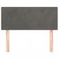 Preview: Kopfteil Dunkelgrau 90x5x78/88 cm Samt