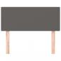 Preview: Kopfteil Grau 100x5x78/88 cm Kunstleder
