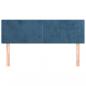 Preview: Kopfteile 2 Stk. Dunkelblau 72x5x78/88 cm Samt