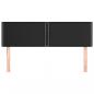 Preview: Kopfteile 2 Stk. Schwarz 72x5x78/88 cm Kunstleder
