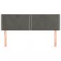 Preview: Kopfteile 2 Stk. Dunkelgrau 72x5x78/88 cm Samt
