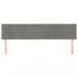 Preview: Kopfteile 2 Stk. Hellgrau 90x5x78/88 cm Samt