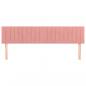 Preview: Kopfteile 2 Stk. Rosa 80x5x78/88 cm Samt
