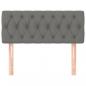 Preview: Kopfteil Dunkelgrau 90x7x78/88 cm Stoff