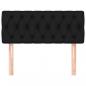 Preview: Kopfteil Schwarz 90x7x78/88 cm Stoff