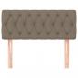 Preview: Kopfteil Taupe 90x7x78/88 cm Stoff