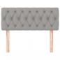Preview: Kopfteil Hellgrau 100x7x78/88 cm Stoff