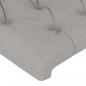 Preview: Kopfteil Hellgrau 100x7x78/88 cm Stoff