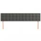 Preview: Kopfteile 2 Stk. Dunkelgrau 100x5x78/88 cm Samt