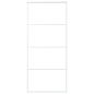 Preview: Schiebetür ESG-Glas und Aluminium 90x205 cm Weiß