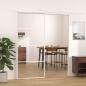 Preview: Schiebetür ESG-Glas und Aluminium 90x205 cm Weiß