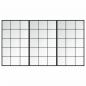 Preview: Wandspiegel 3 Stk. Schwarz 100x60 cm Metall
