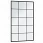 Preview: Wandspiegel 3 Stk. Schwarz 100x60 cm Metall