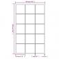 Preview: Wandspiegel 3 Stk. Schwarz 100x60 cm Metall