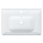 Preview: Waschbecken Weiß 71x48x23 cm Rechteckig Keramik