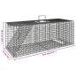 Preview: Tierfalle 64,5 x 25 x 26,5 cm Verzinktes Eisen