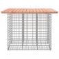 Preview: Gartenbank aus Gabionen 100x102x72 cm Massivholz Douglasie
