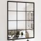 Preview: ARDEBO.de - Wandspiegel 2 Stk. Schwarz 80x60 cm Metall
