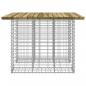 Preview: Gartenbank aus Gabionen 100x102x72 cm Kiefernholz Imprägniert