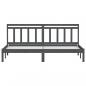 Preview: Massivholzbett Grau Kiefer 200x200 cm