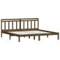 Preview: Massivholzbett Honigbraun Kiefer 200x200 cm