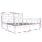 Preview: Massivholzbett Grau Kiefer 200x200 cm