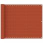 Preview: ARDEBO.de - Balkon-Sichtschutz Orange 75x500 cm HDPE